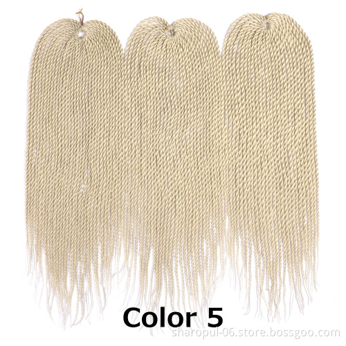 senegalese braiding hair 3packs/lot 22inch 30strands ombre crochet hair